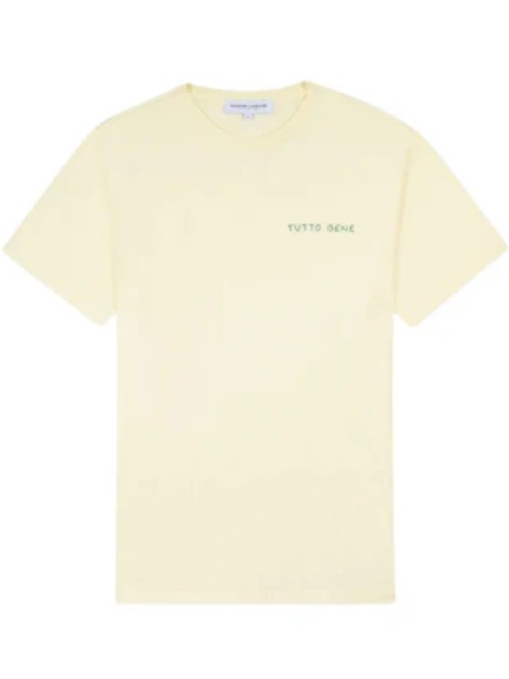 Farfetch Maison Labiche Tutto Bene Cotton Embroidered tee medium butter yellow